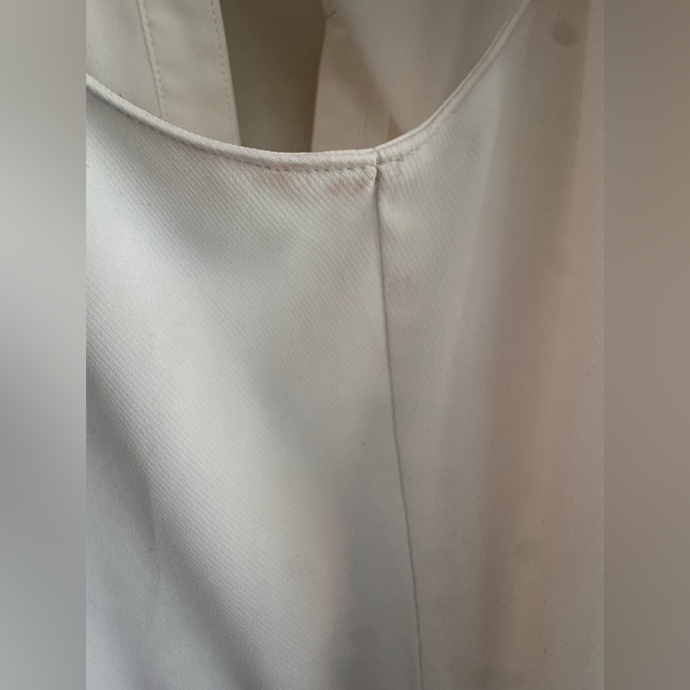 Amanda Uprichard Rylee Tiered Mini Dress White Sleeveless Size S - Picture 5 of 6